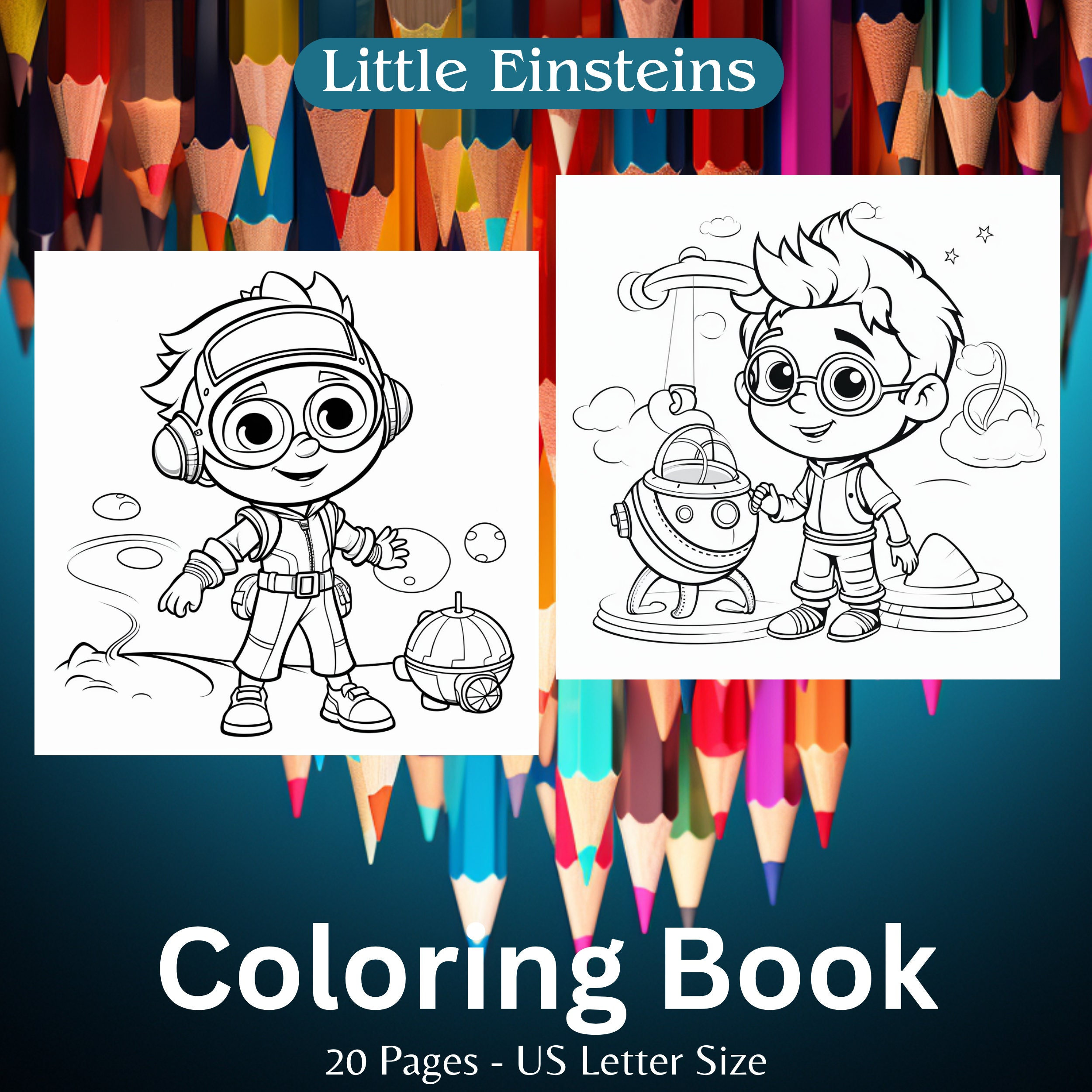 Kids coloring book printable coloring pages instant download