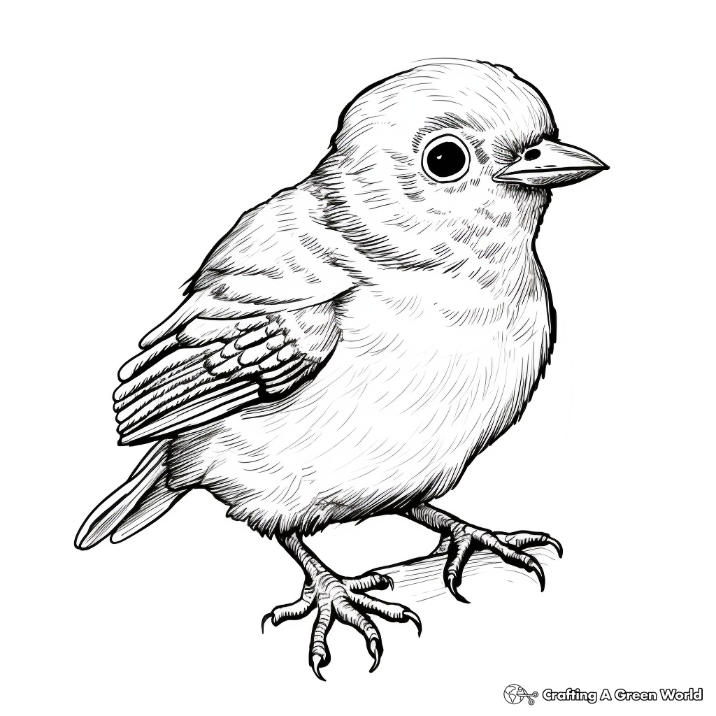 Baby bird coloring pages