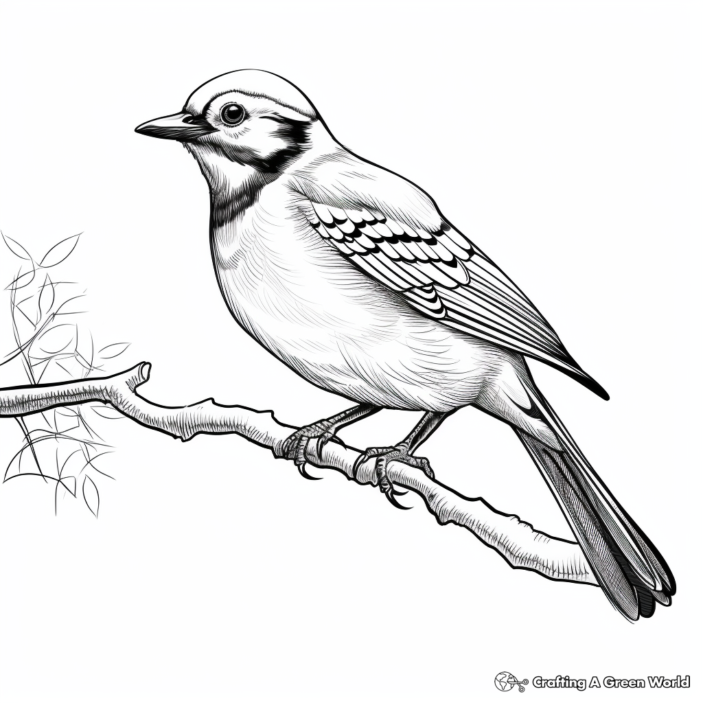 Blue bird coloring pages