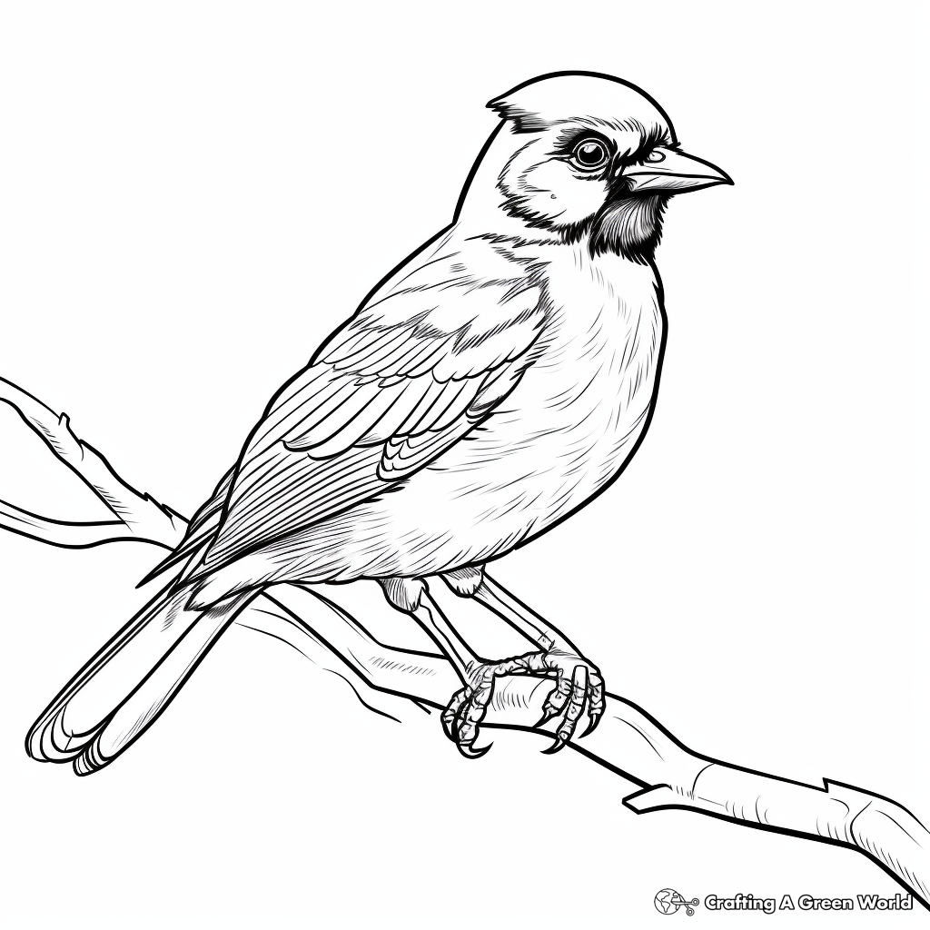 Blue bird coloring pages