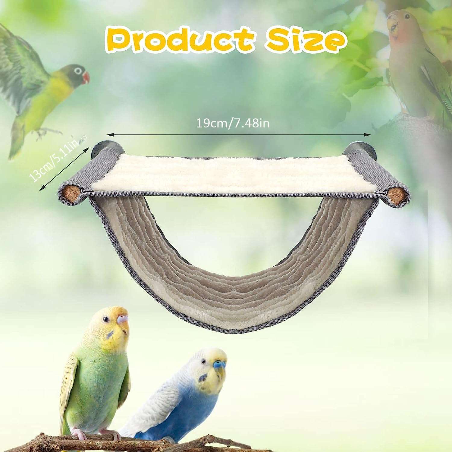 Kutkut bird nest house winter warm parrot house bed hammock tent toy b