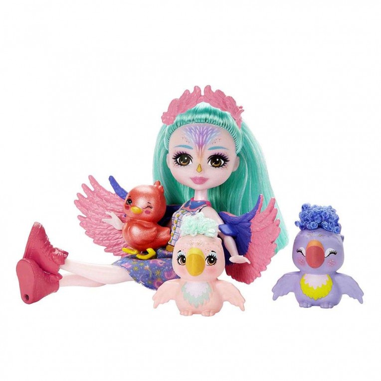 Enchantimals city tails main street filia finch family hkn