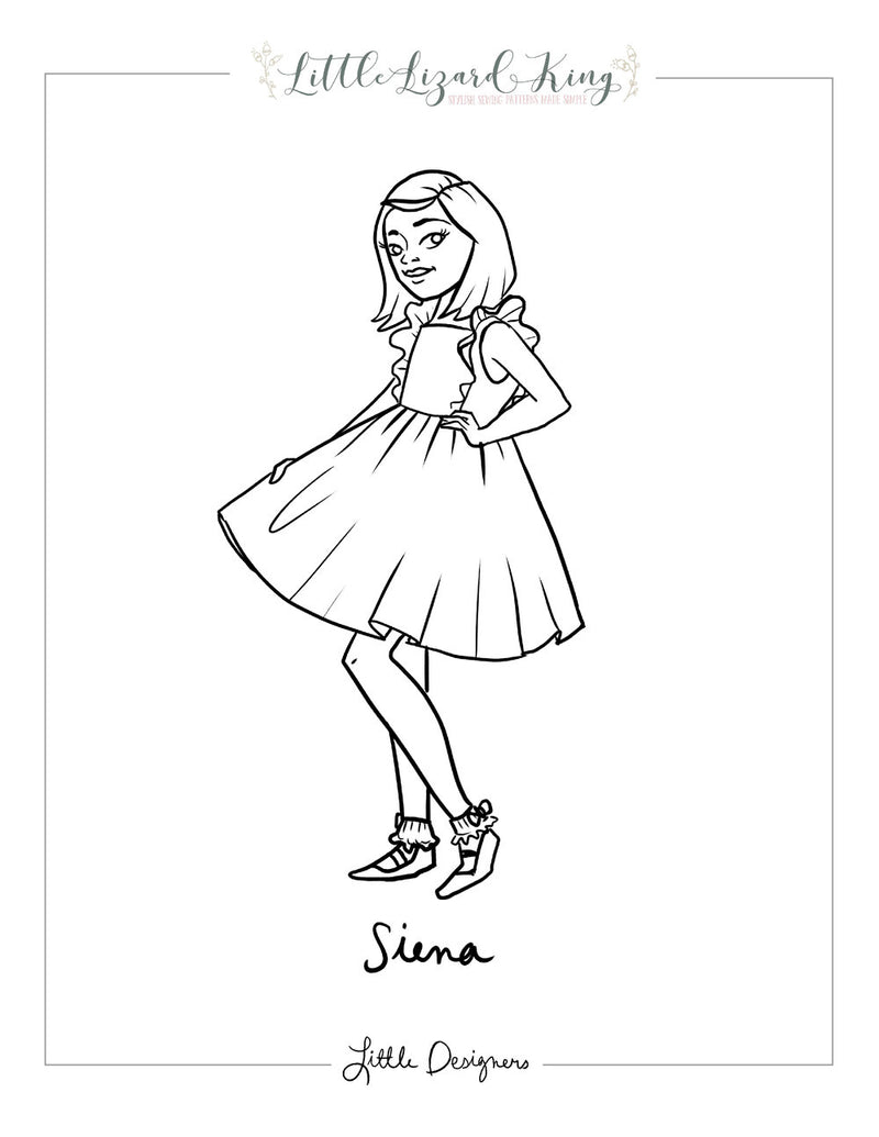 Siena coloring page â little lizard king
