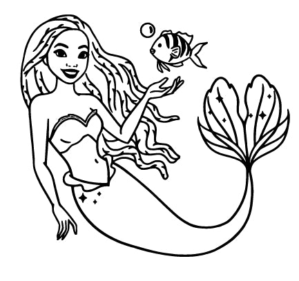 The little mermaid original ariel halle bailey â readysetpaintbox