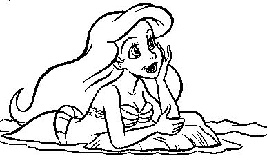 The little mermaid coloring page by serena by serena on