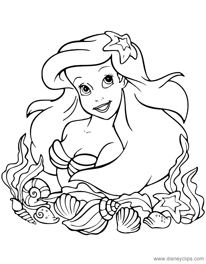Ariel coloring page thelittlemermaid ariel coloring pages princess coloring pages mermaid coloring pages
