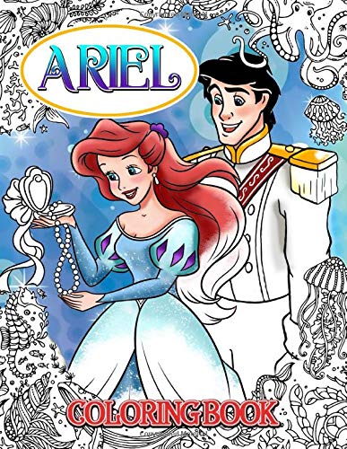 Ariel coloring book the little mermaid coloring book for kids teen girls relaxation gift by barbara davis
