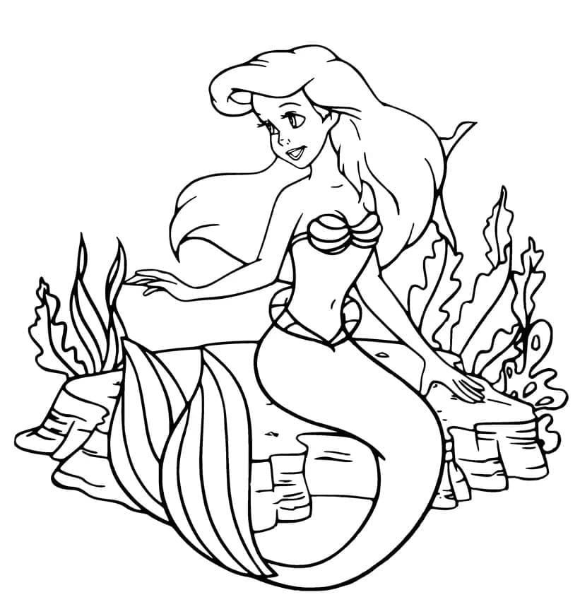 Ariel coloring pages