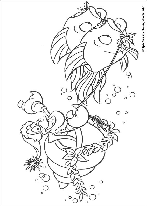 The little mermaid coloring picture