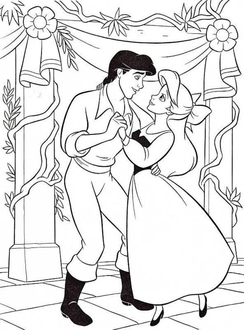 Ariel coloring pages