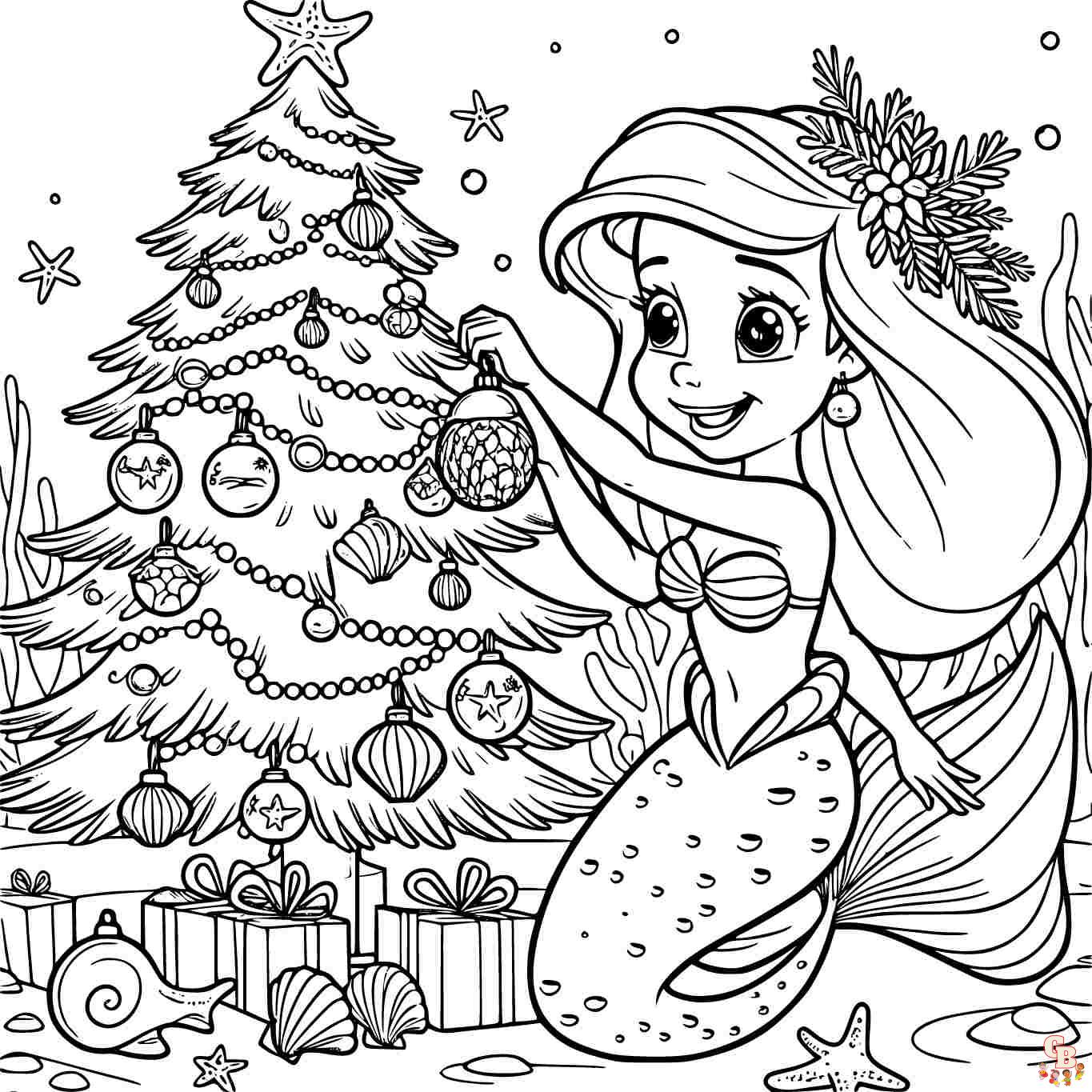 The little mermaid coloring pages