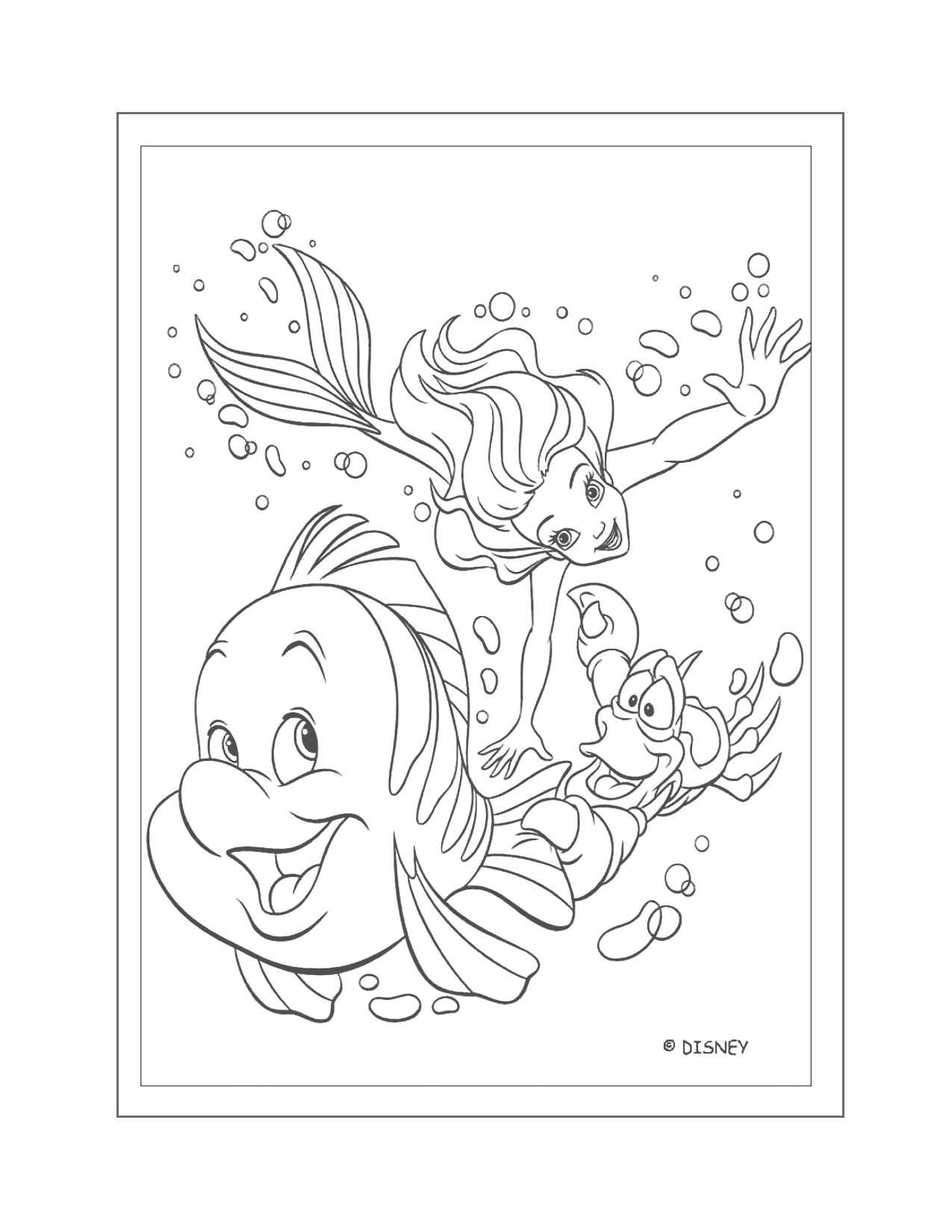 Little mermaid pages â printable pages