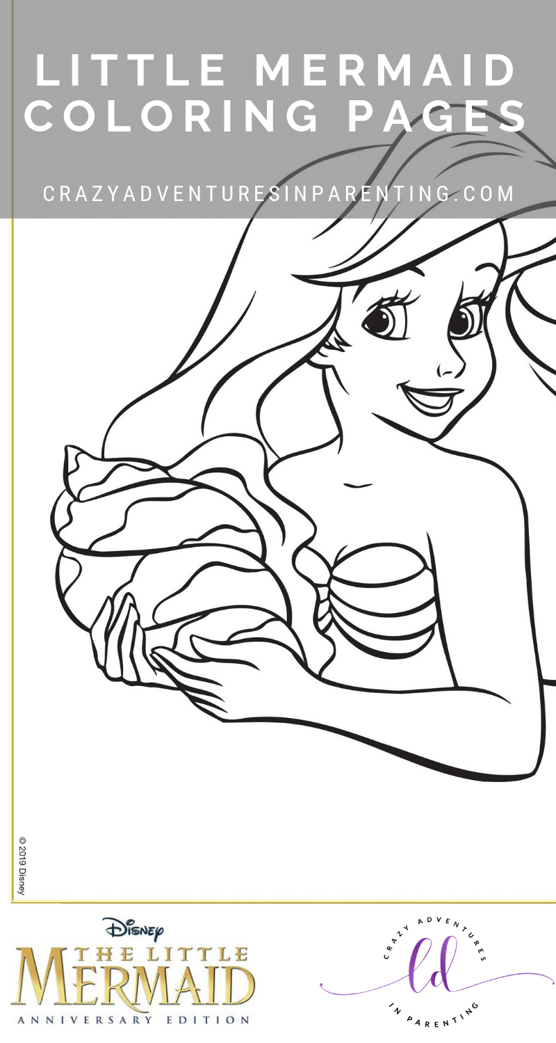 The little mermaid coloring pages and activity sheets crazy adventures in parenting