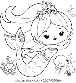 Mermaid black white images stock photos d objects vectors