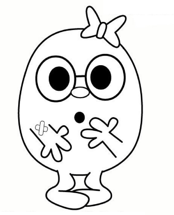 Coloring page mr men and little miss little miss whoops
