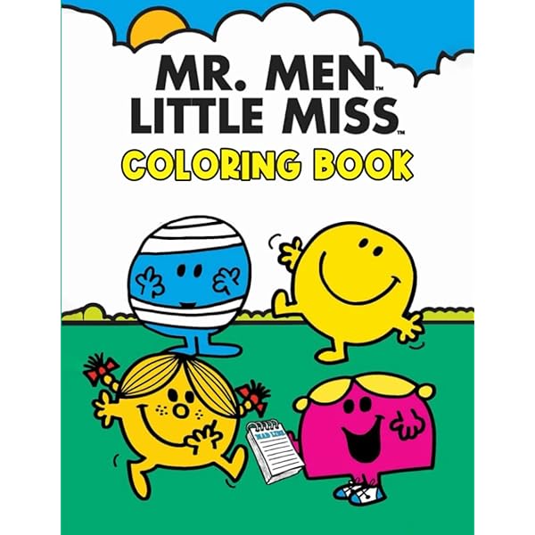 Mr máºn and láttlã miss coloring book encourage creativity for boys and girls mr máºn and láttlã missers with one sided drawing pages of characters and iconic scenes belva villegas