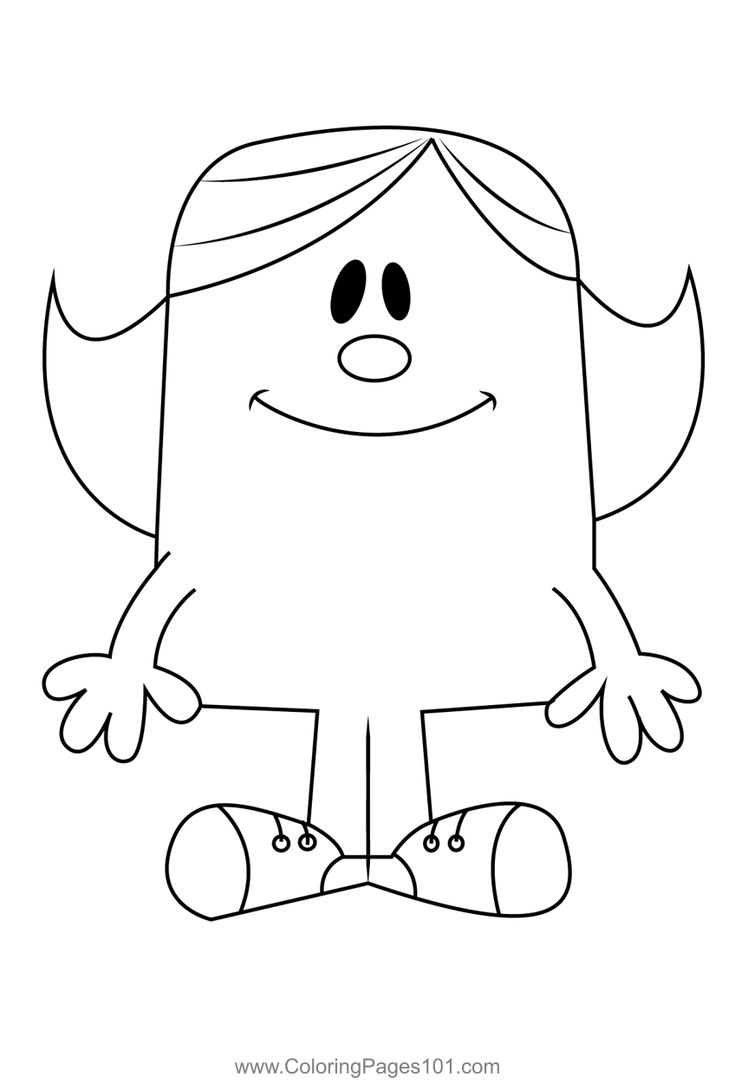 Little miss calamity coloring page coloring pages little miss coloring pages for kids