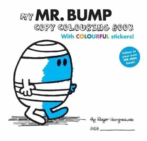 My mr bump py louring book with lourful stickers
