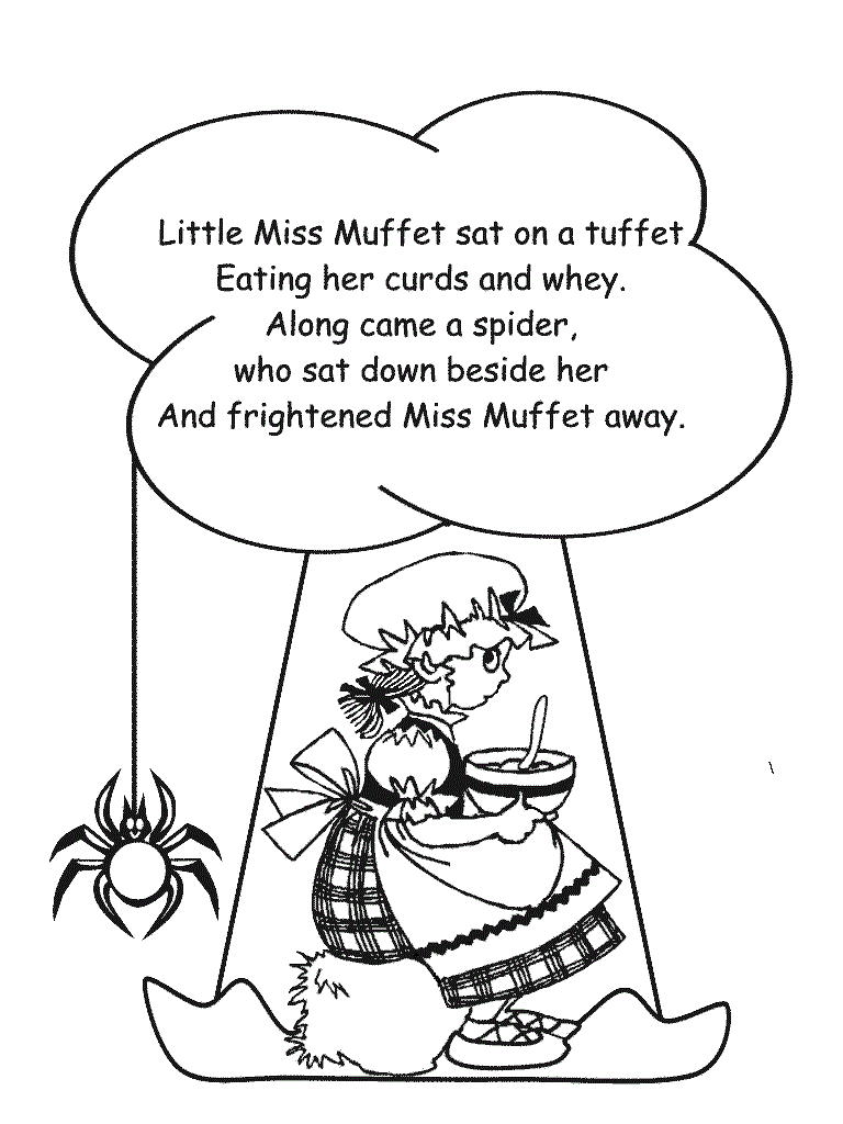 Nursery rhymes coloring pages printable for free download