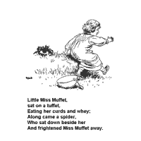 Miss muffet coloring pages
