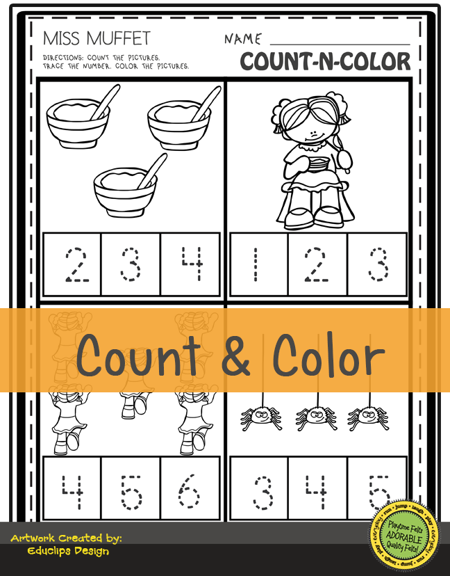 Little miss muffet storytime activities for preschool