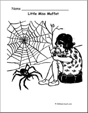 Nursery rhymes little miss muffet preschoolprimary