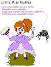 Little miss muffet coloring pages