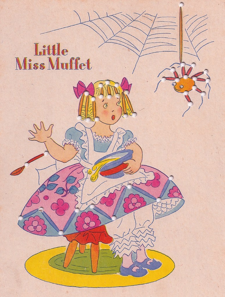 Little miss muffet mother goose lace