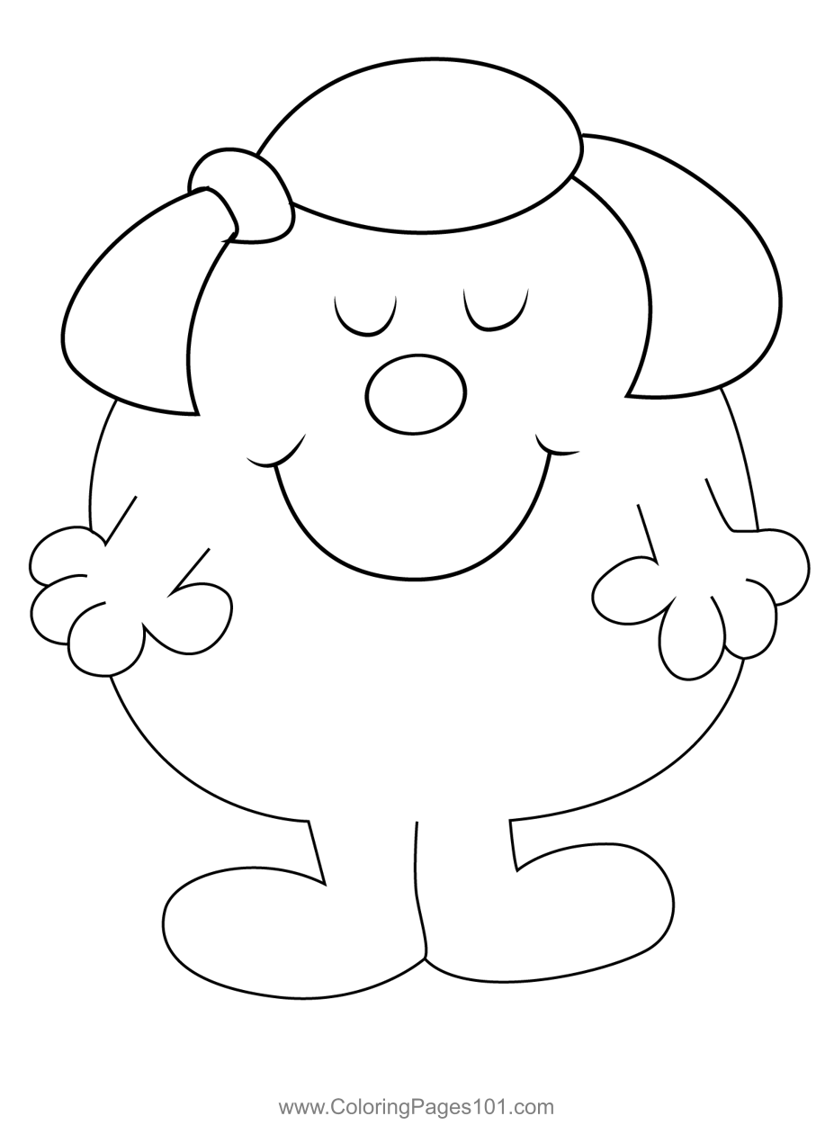 Lm little miss coloring page for kids