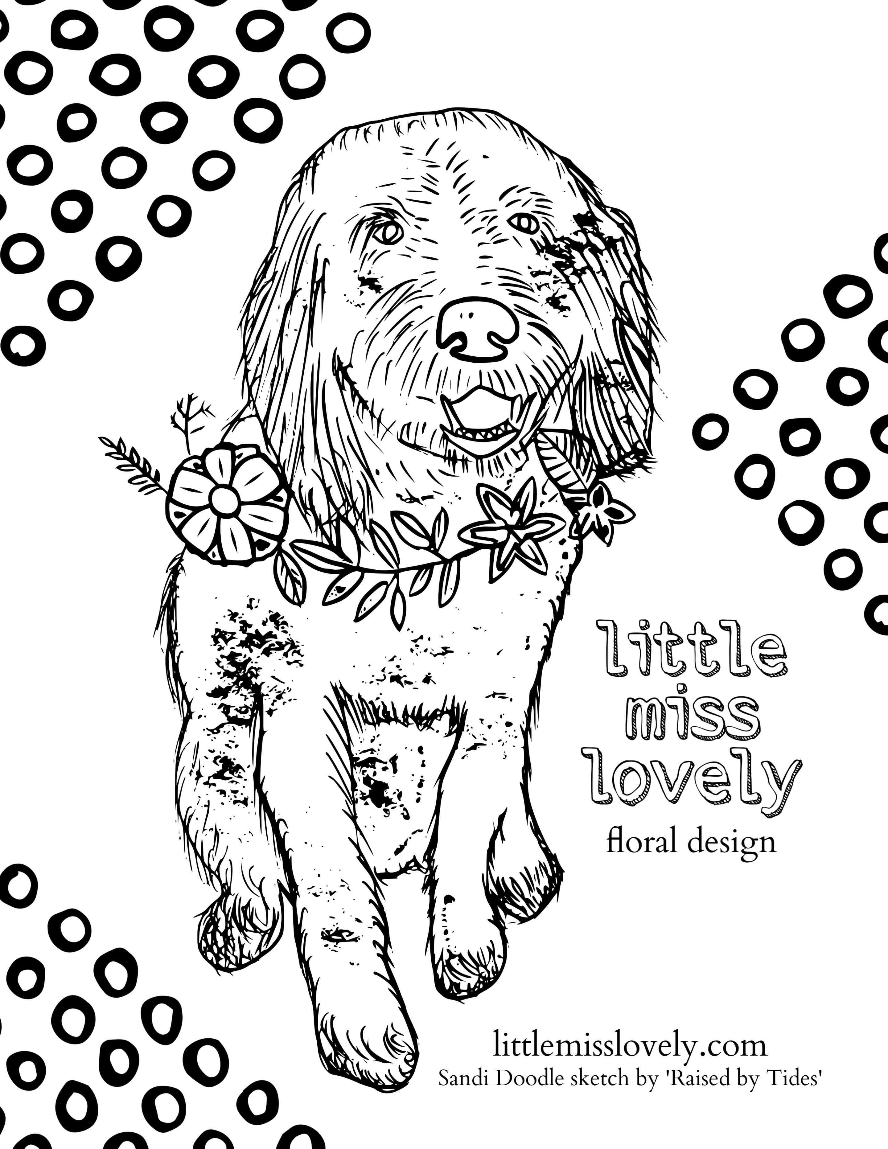 Lml coloring sheets â little miss lovely floral design
