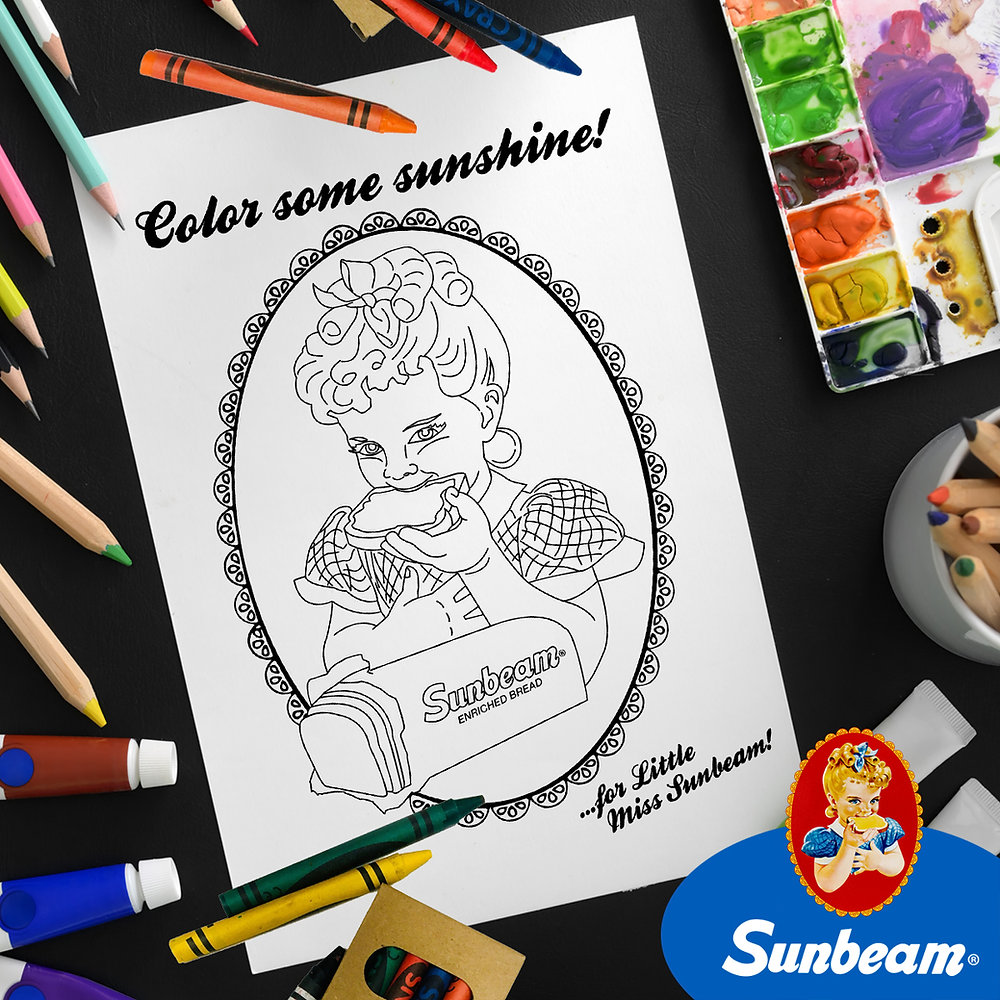 Color some sunshine for little miss sunbeam