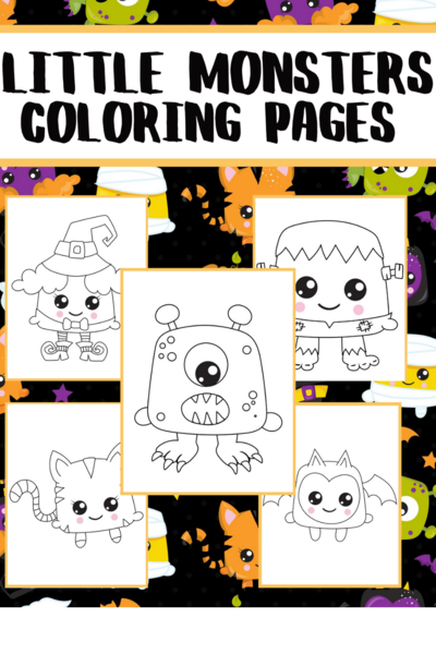 Free printable monster coloring pages for kids