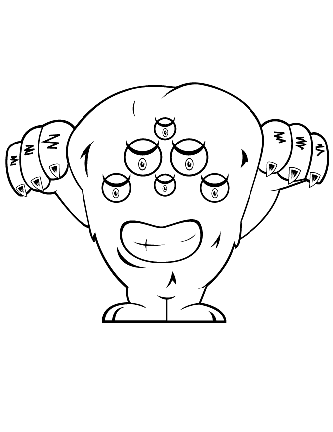 Coloring pages monsters coloring pages for your toddler