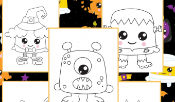 Monster coloring pages two kids and a coupon