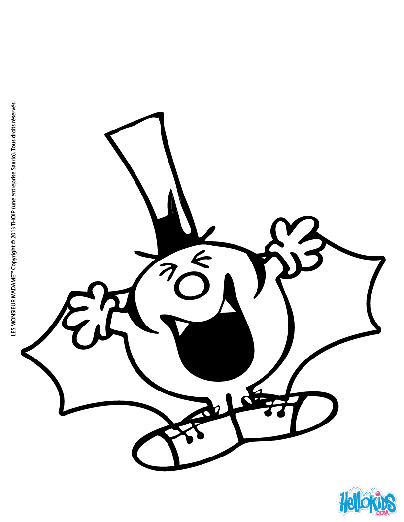Mr men colouring pages