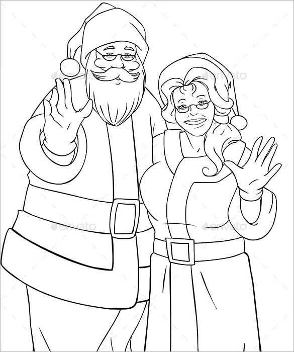 Christmas colouring pages