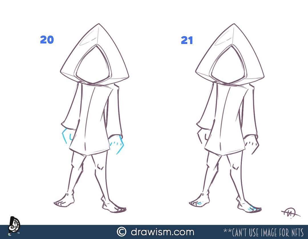 Little nightmares six fanart draw an awesome stylized six