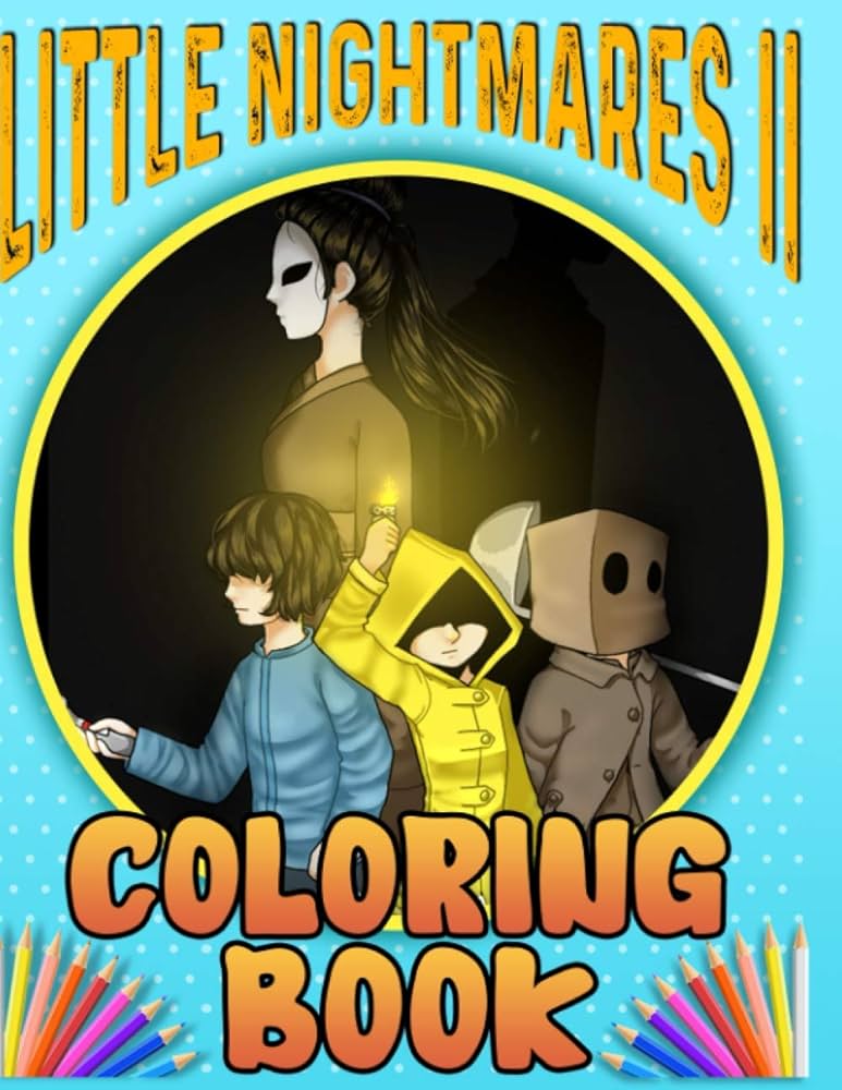 Little nightmares ii coloring book wonderful gifts for fans of little nightmare providing plenty of little nightmares designs to relax by