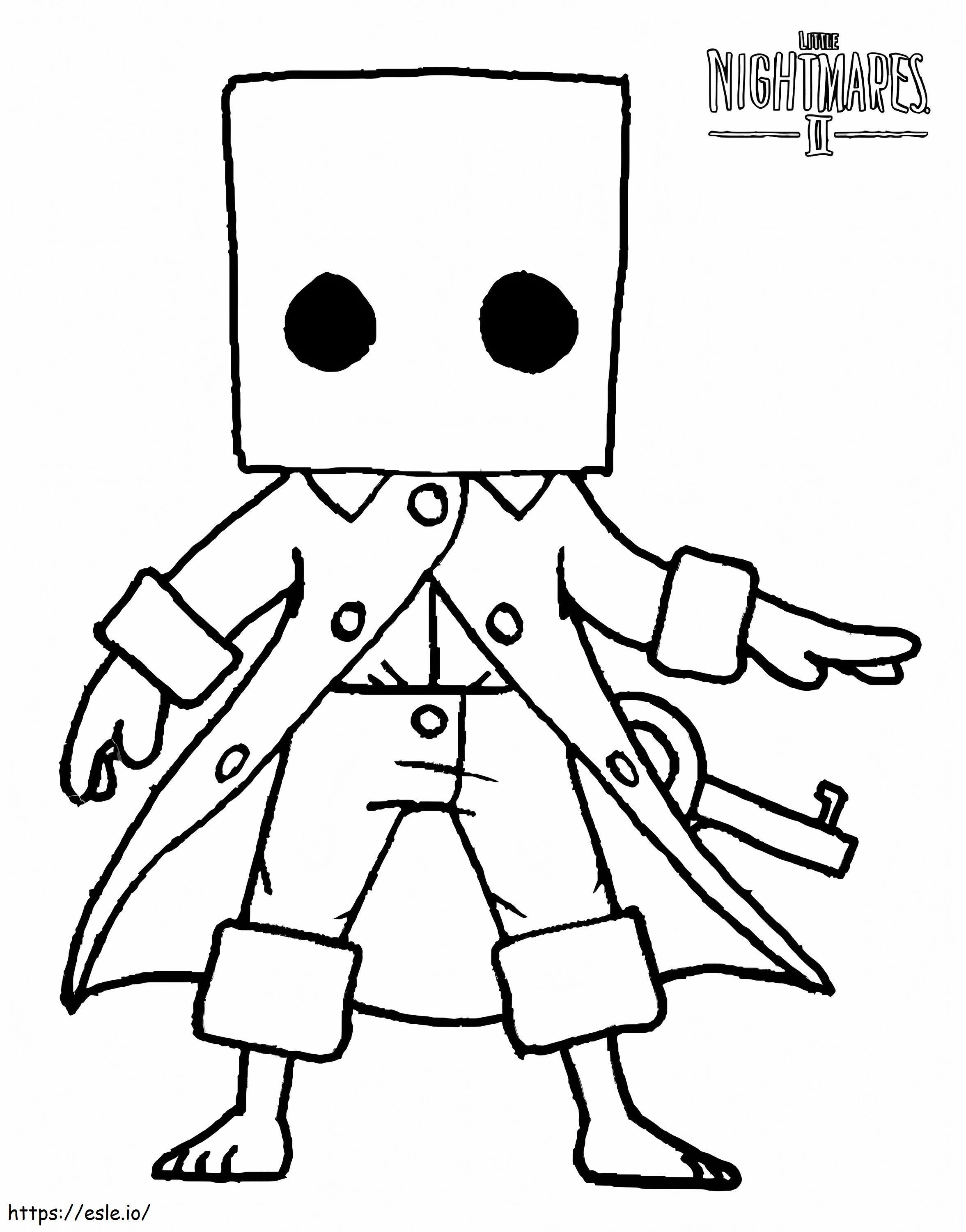 Mono in little nightmares coloring page
