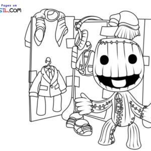 Little big planet coloring pages printable for free download