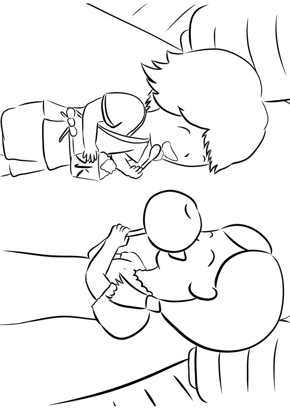 Festival kids drawing for coloring page free printable nurieworld