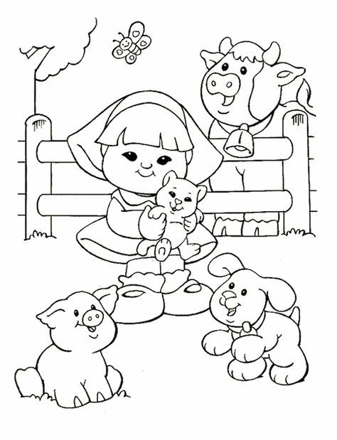 Little people coloring pages free printable coloring pages dieren kleurplaten kleurplaten kleurboek