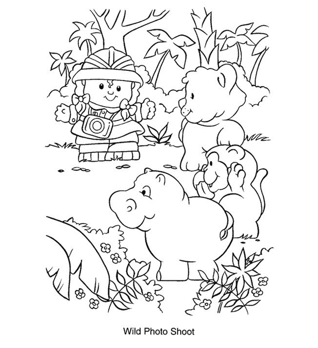 Best little people coloring pages for kids