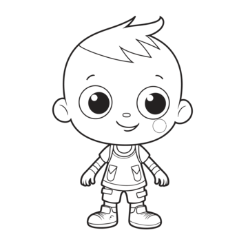 Cute little baby coloring pages outline sketch drawing vector baby drawing wing drawing ring drawing png and vector with transparent background for free download