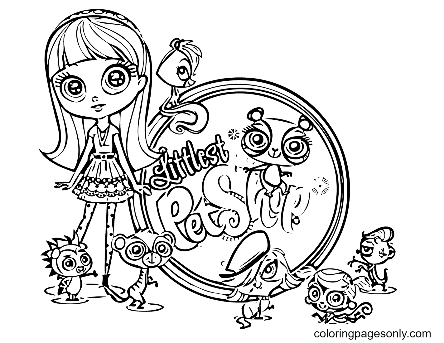 Littlest pet shop coloring pages printable for free download
