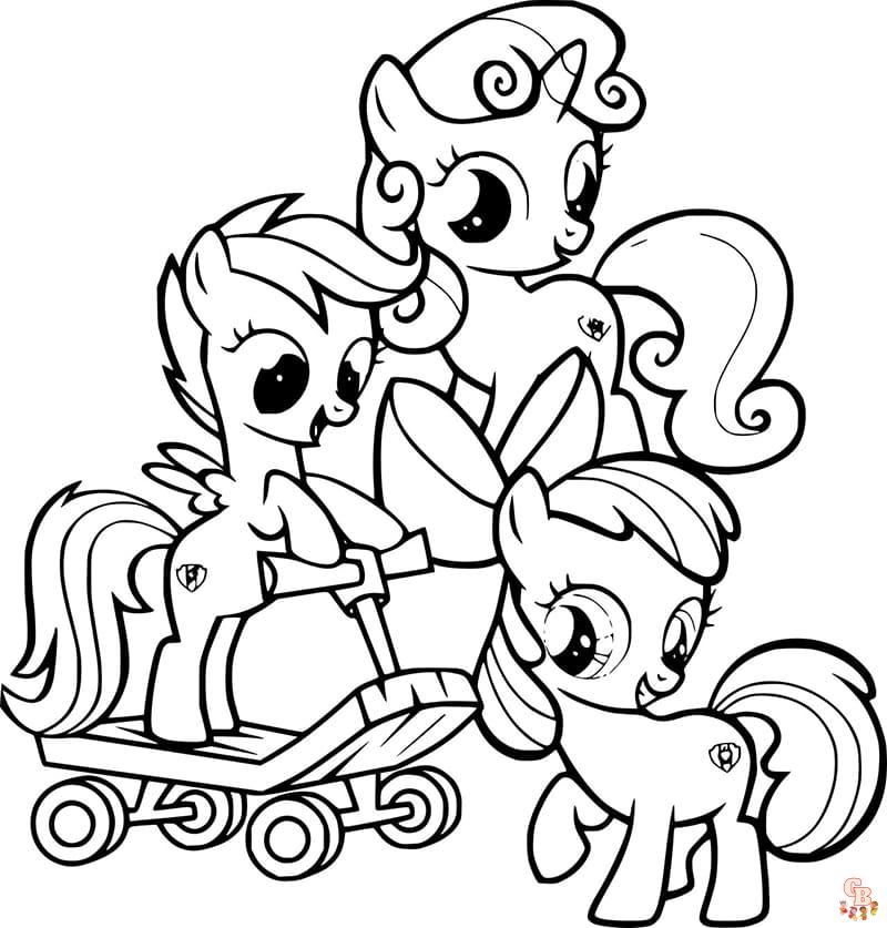 Little ponies coloring pages