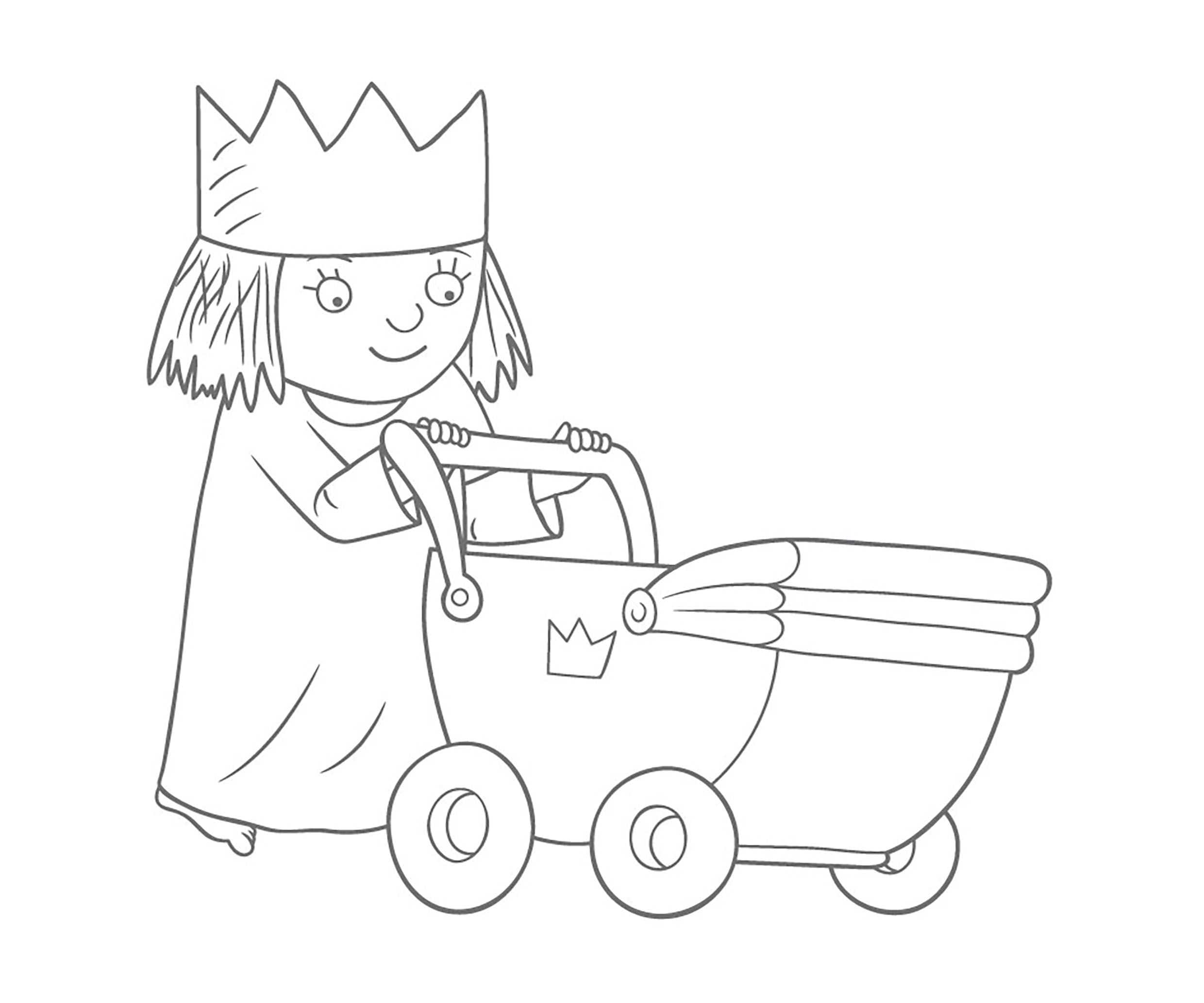 Colouring little princess