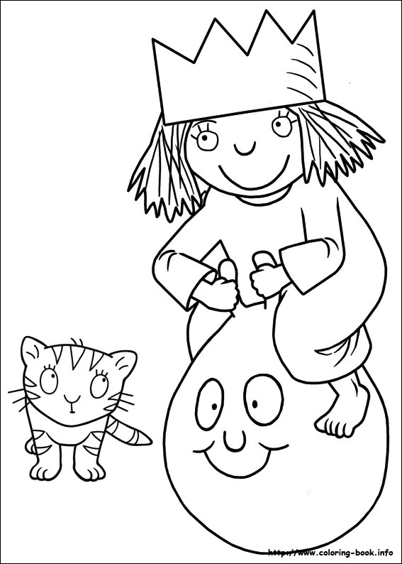 Little princess coloring picture
