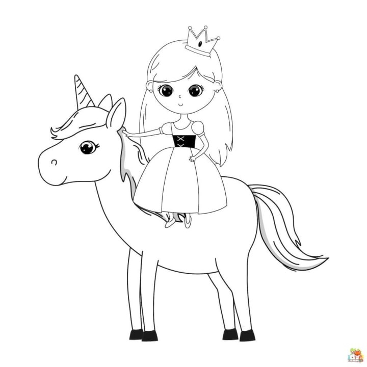 Simple and fun easy princess coloring pages for kids art