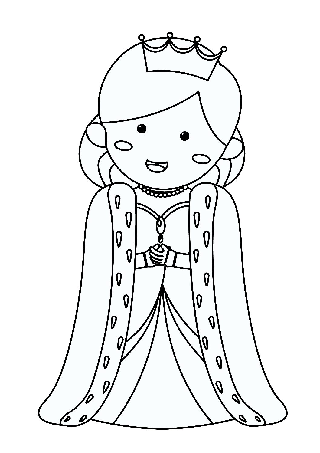 Little princess colouring pages â teacha